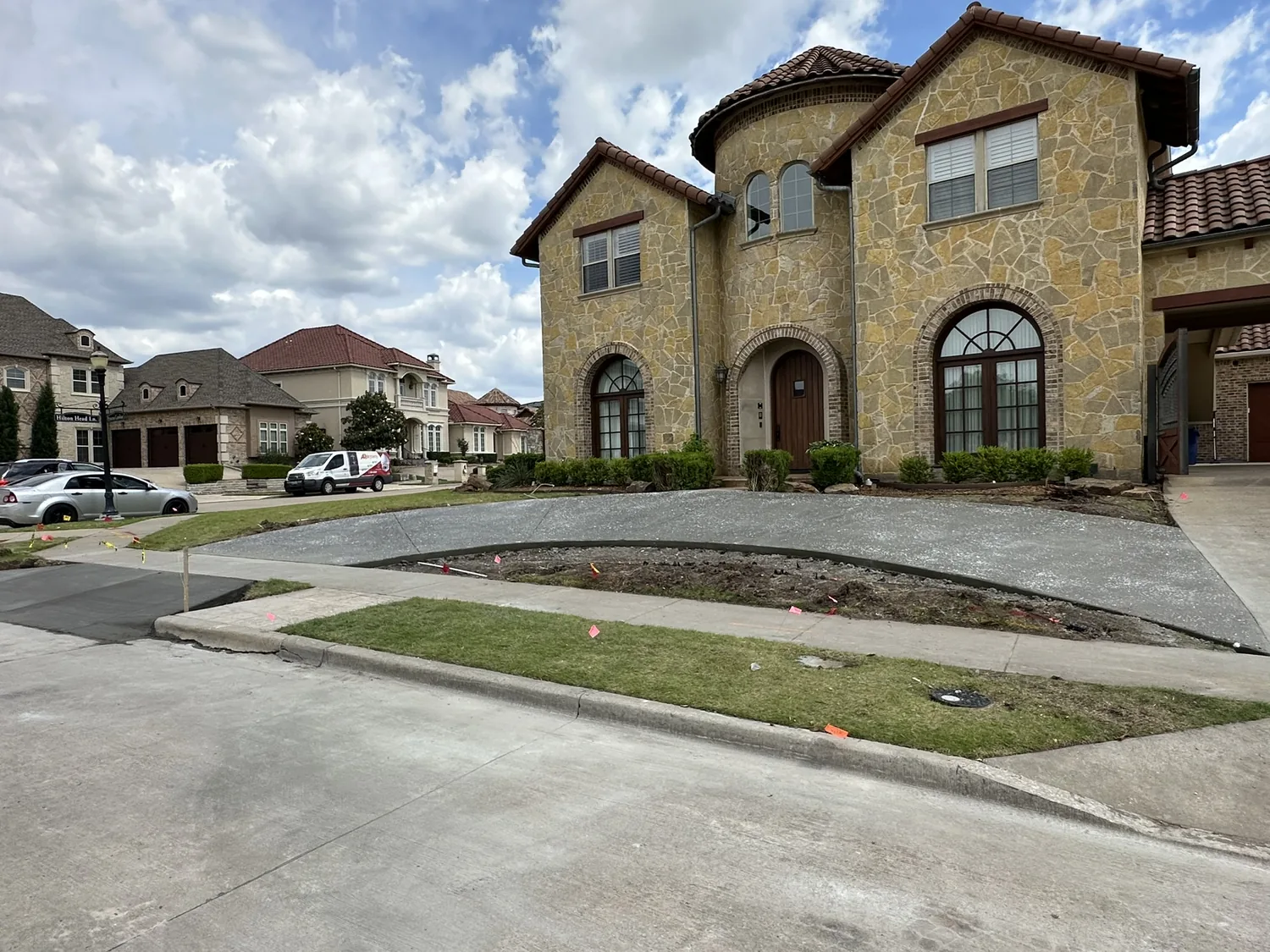 Featured Residential Driveway by Lucky&rsquo;s Concrete in Denton